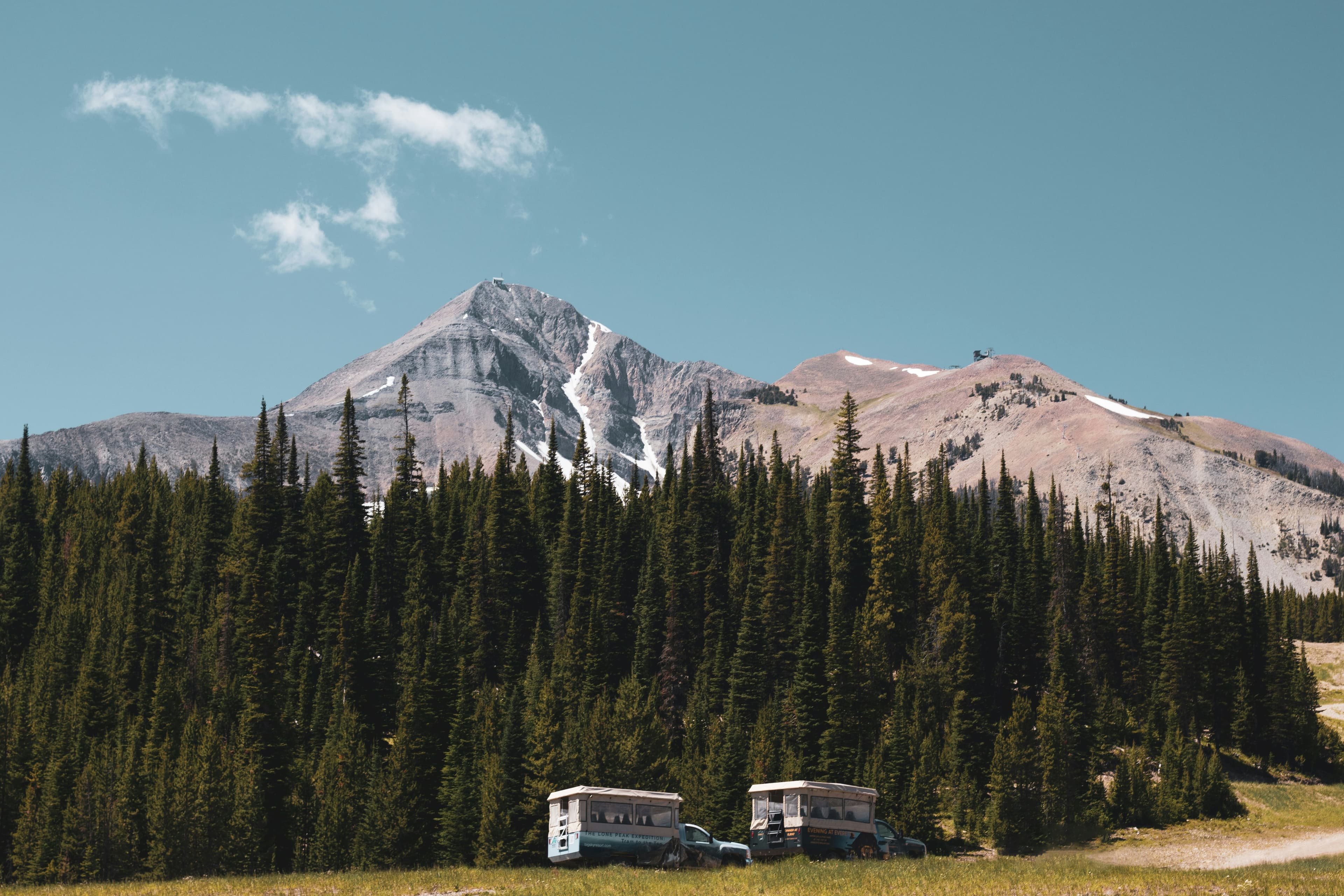 Mountain road landscape